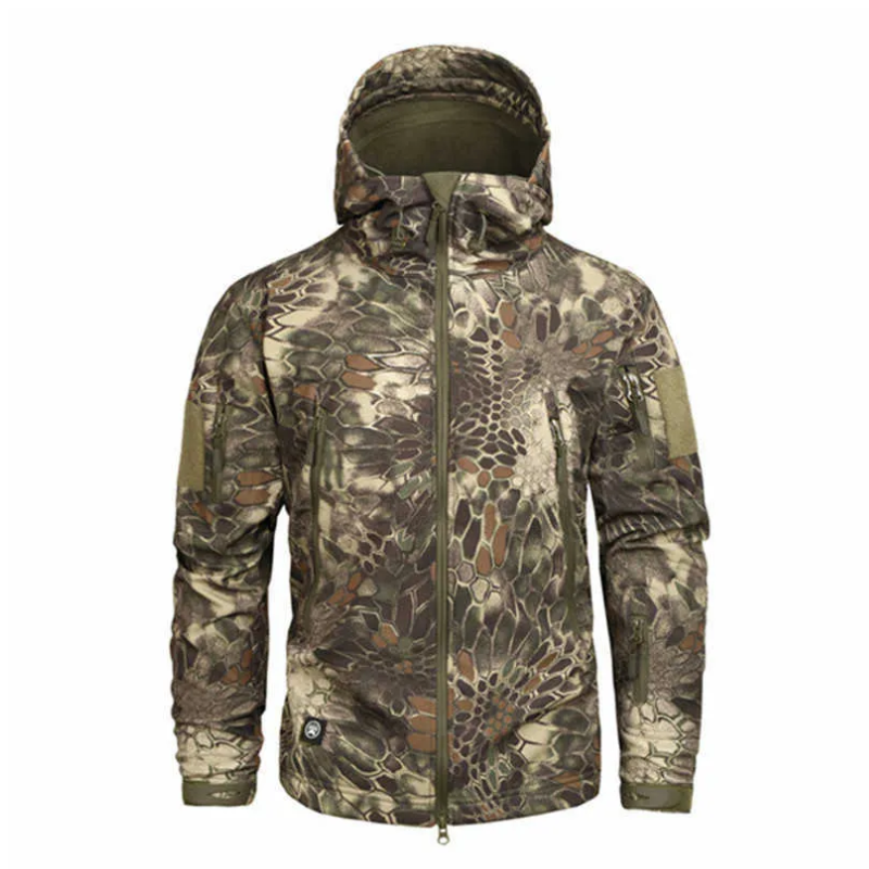 Men's Hiking Army Jackets Men Camouflage Autumn Winter Skin Soft Shell Waterproof Jacket Windbreaker For Hunting Camping - HIGO HUNT™