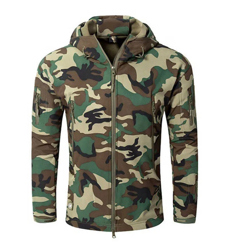 Men's Hiking Army Jackets Men Camouflage Autumn Winter Skin Soft Shell Waterproof Jacket Windbreaker For Hunting Camping - HIGO HUNT™