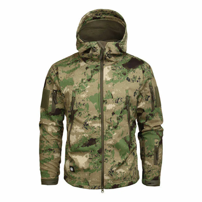 Men's Hiking Army Jackets Men Camouflage Autumn Winter Skin Soft Shell Waterproof Jacket Windbreaker For Hunting Camping - HIGO HUNT™