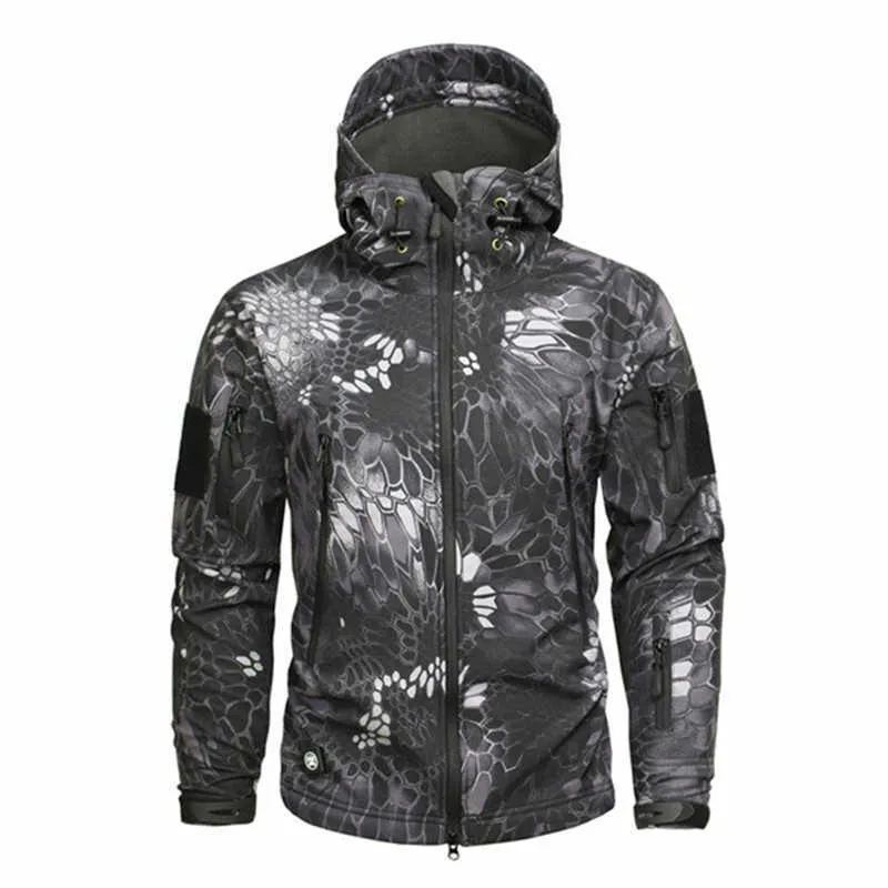 Men's Hiking Army Jackets Men Camouflage Autumn Winter Skin Soft Shell Waterproof Jacket Windbreaker For Hunting Camping - HIGO HUNT™