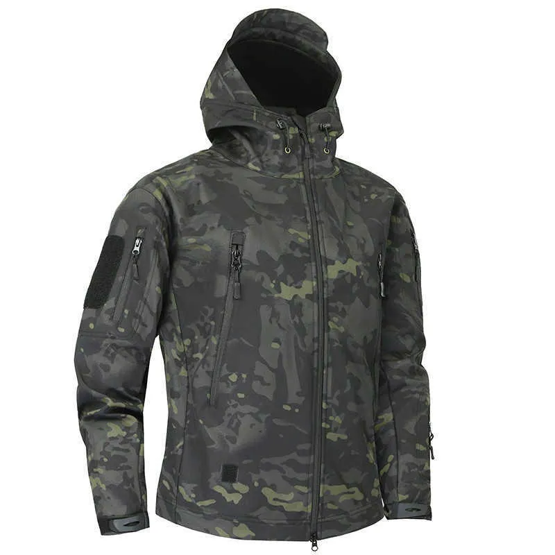 Men's Hiking Army Jackets Men Camouflage Autumn Winter Skin Soft Shell Waterproof Jacket Windbreaker For Hunting Camping - HIGO HUNT™