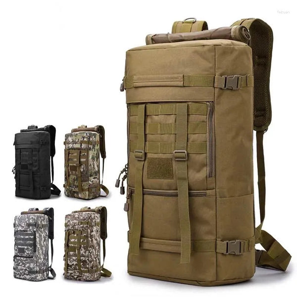 Backpack 55L Waterproof Camouflage Tactical Men's Army Backpacks Camping Hunting Outdoor - Higo Hunt™