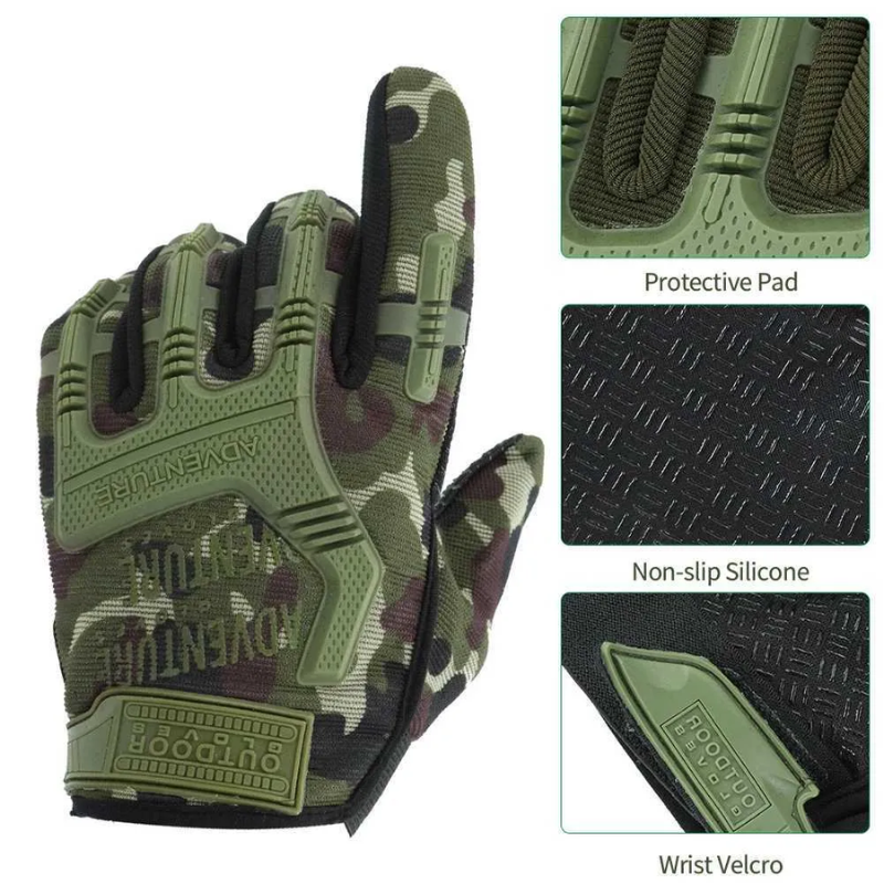 Tactical Gloves Men Full Finger Gloves Shooting Airsoft Combat Hunting Hiking Gloves Outdoor - HIGO HUNT™