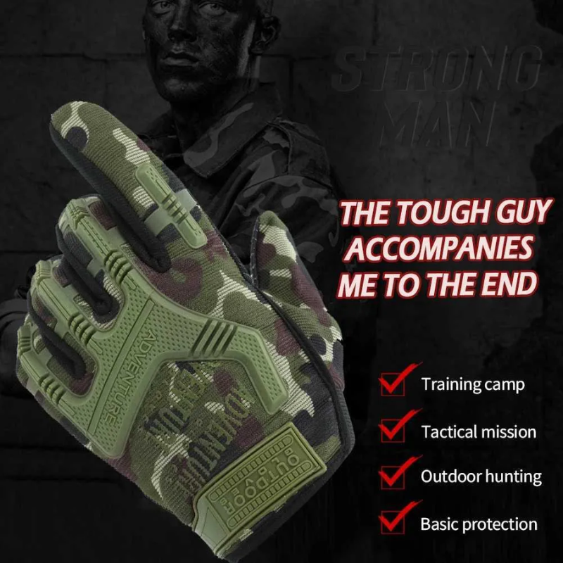 Tactical Gloves Men Full Finger Gloves Shooting Airsoft Combat Hunting Hiking Gloves Outdoor - HIGO HUNT™