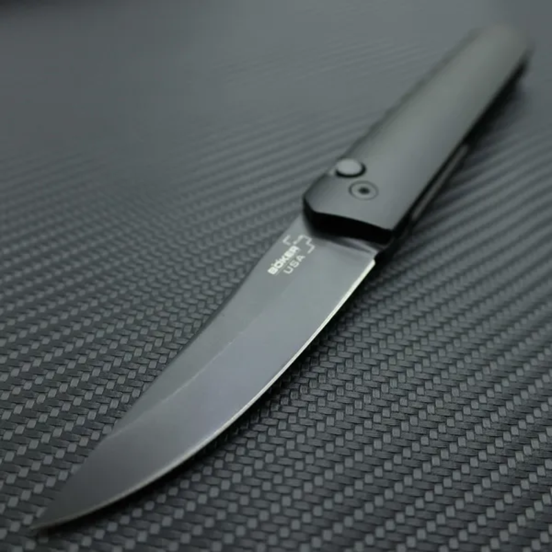 Boker Plus/Pro-Tech Burnley Kwaiken Compact Black Aluminum For Camping - Higo Hunt™