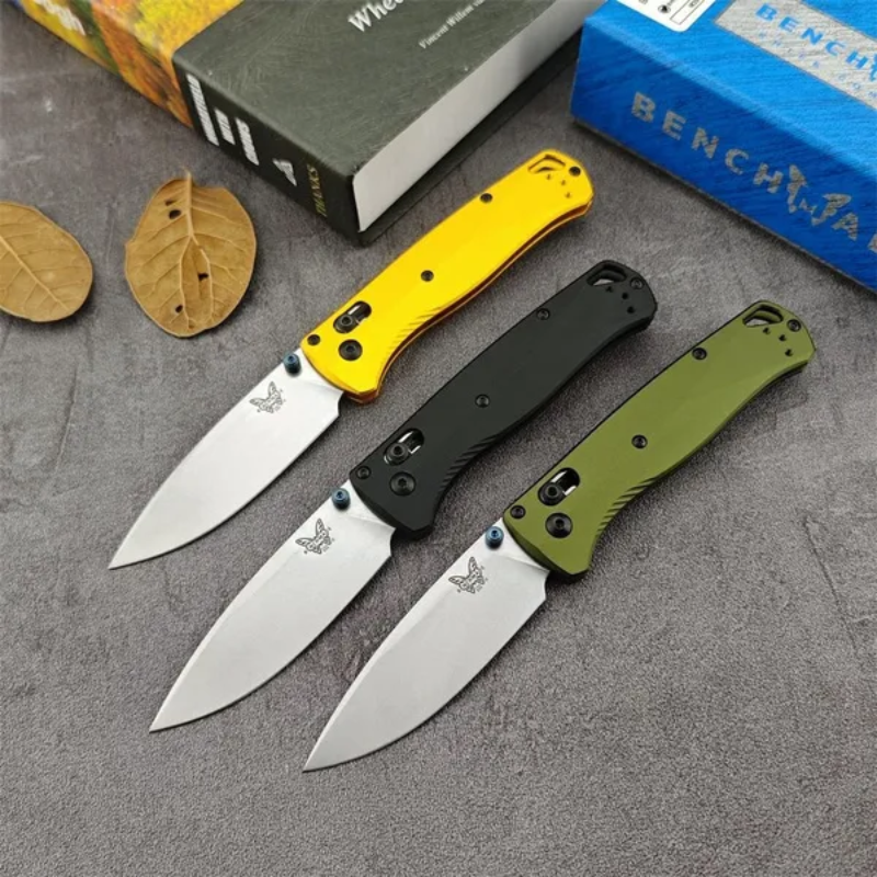 2025 Benchmade 535 Bugout Burnt Brass Pocket Folding Tools For Outdoor Hunting Camping - Higo Hunt™