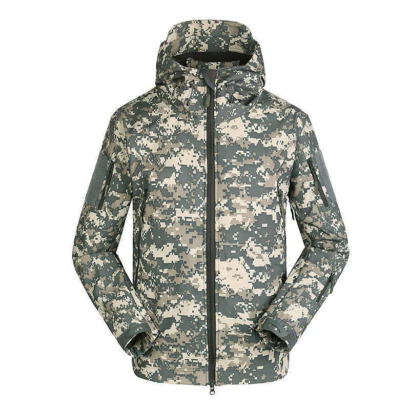 Men's Hiking Army Jackets Men Camouflage Autumn Winter Skin Soft Shell Waterproof Jacket Windbreaker For Hunting Camping - HIGO HUNT™