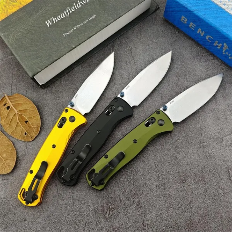 2025 Benchmade 535 Bugout Burnt Brass Pocket Folding Tools For Outdoor Hunting Camping - Higo Hunt™