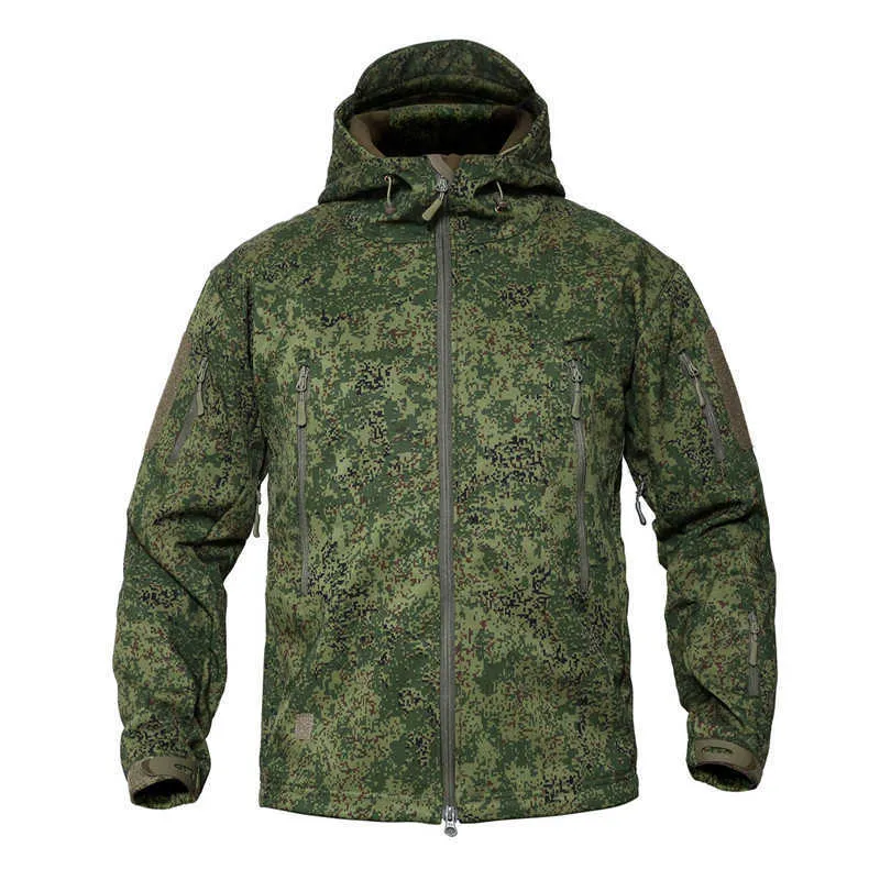 Men's Hiking Army Jackets Men Camouflage Autumn Winter Skin Soft Shell Waterproof Jacket Windbreaker For Hunting Camping - HIGO HUNT™