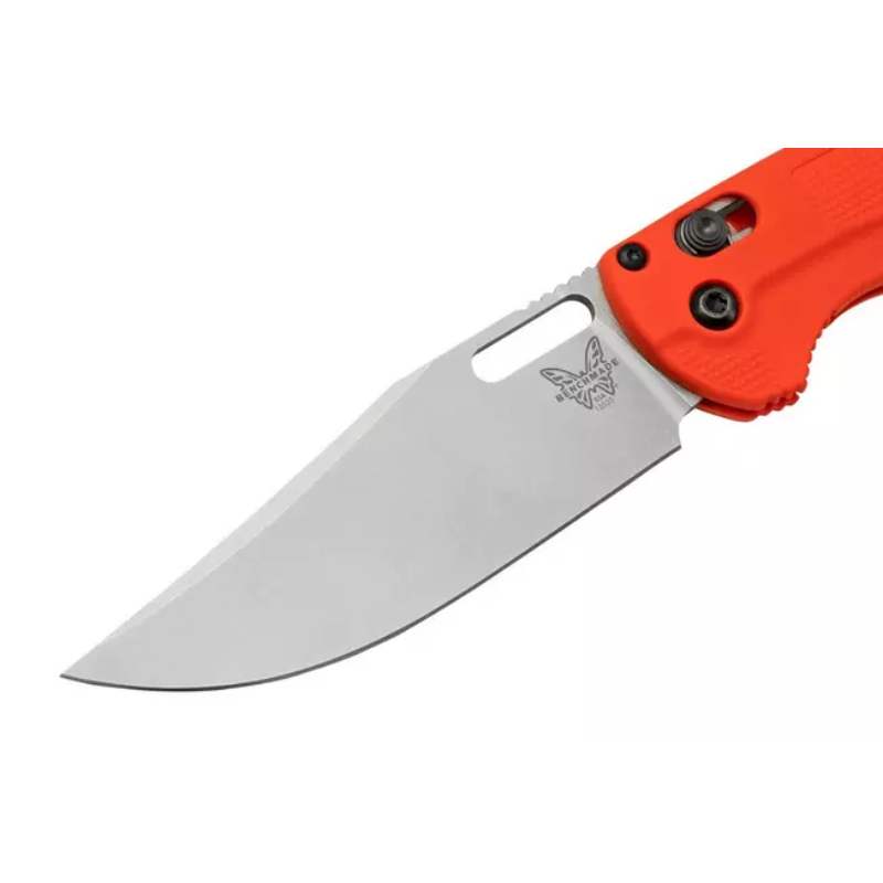 Benchmade Taggedout 15535, CPM-154, Orange Grivory, hunting pocket knife - Higo Hunt™