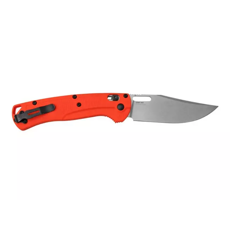 Benchmade Taggedout 15535, CPM-154, Orange Grivory, hunting pocket knife - Higo Hunt™