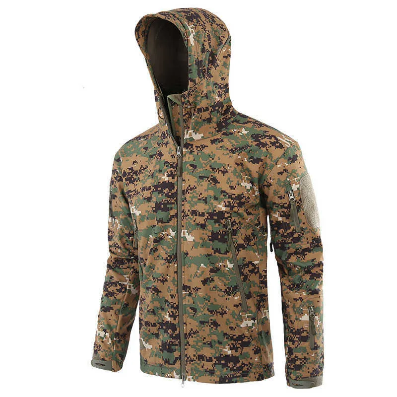 Men's Hiking Army Jackets Men Camouflage Autumn Winter Skin Soft Shell Waterproof Jacket Windbreaker For Hunting Camping - HIGO HUNT™