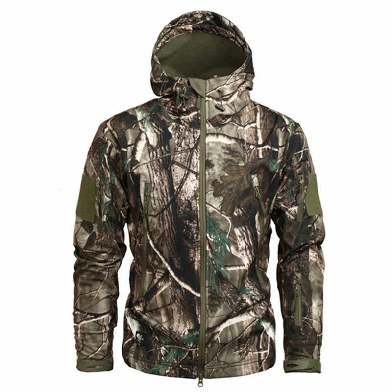 Men's Hiking Army Jackets Men Camouflage Autumn Winter Skin Soft Shell Waterproof Jacket Windbreaker For Hunting Camping - HIGO HUNT™