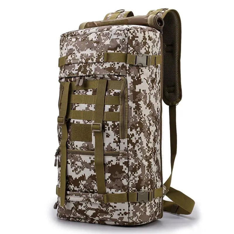 Backpack 55L Waterproof Camouflage Tactical Men's Army Backpacks Camping Hunting Outdoor - Higo Hunt™