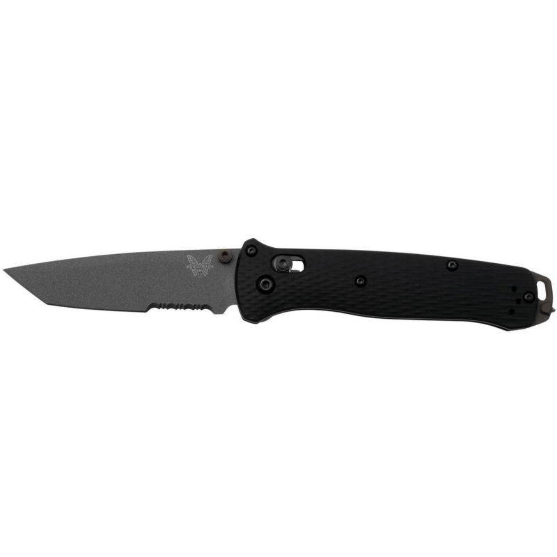 Benchmade, 537SGY-03, CPM-M4 Partly Serrated, Black Aluminum, pocket Tool - Higo Hunt™