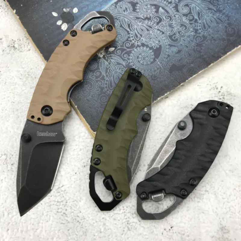 Kershaw 8750  Green GFN Handles Black Handles Tan Handles - Higo Hunt™