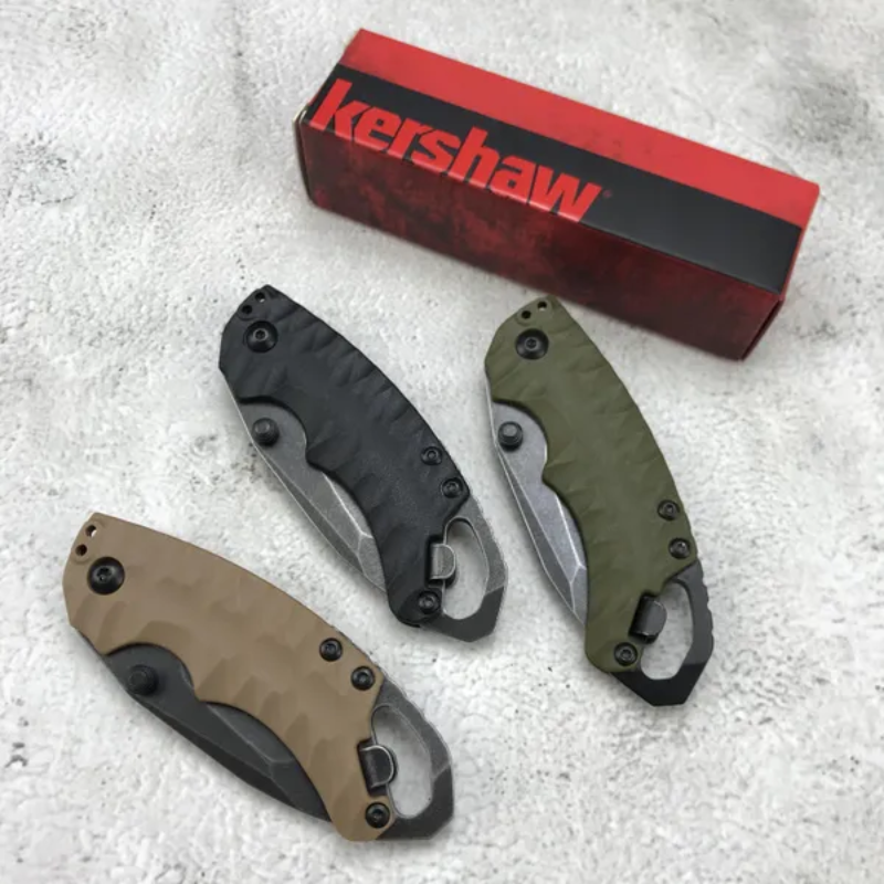 Kershaw 8750  Green GFN Handles Black Handles Tan Handles - Higo Hunt™