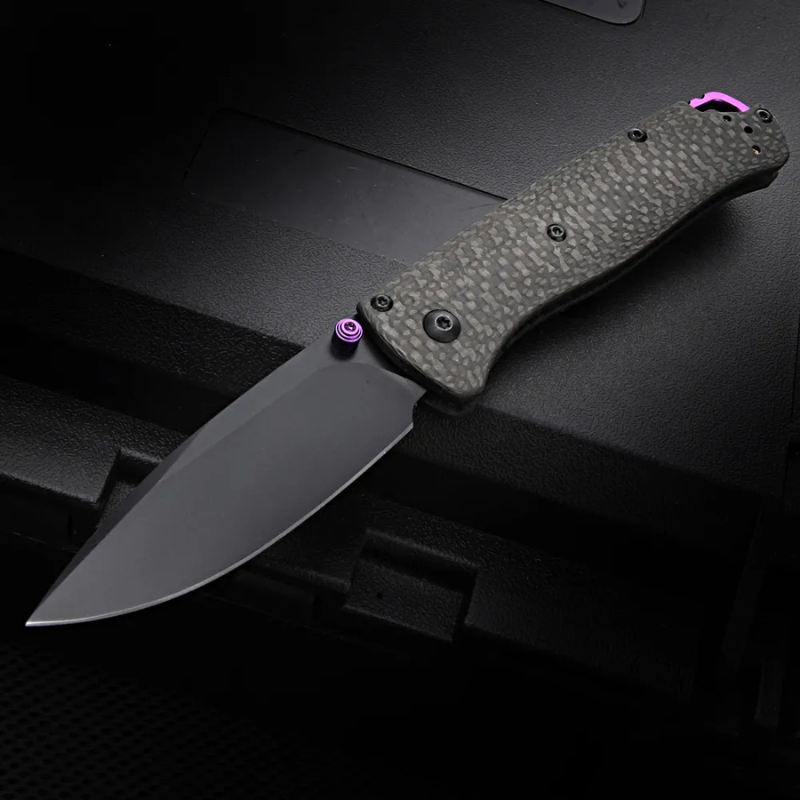 BM 560BK Carbon Fiber Handle  Folding Knife 535 Outdoor Camping Fishing Tool - Higo Hunt™