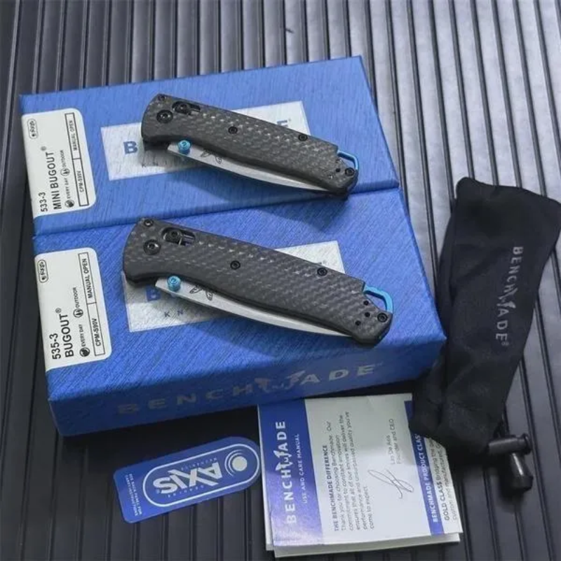 Benchmade Carbon Fiber Handles 535-3 MINITool 535CF For Outdoor Hunting -Higo Hunt™