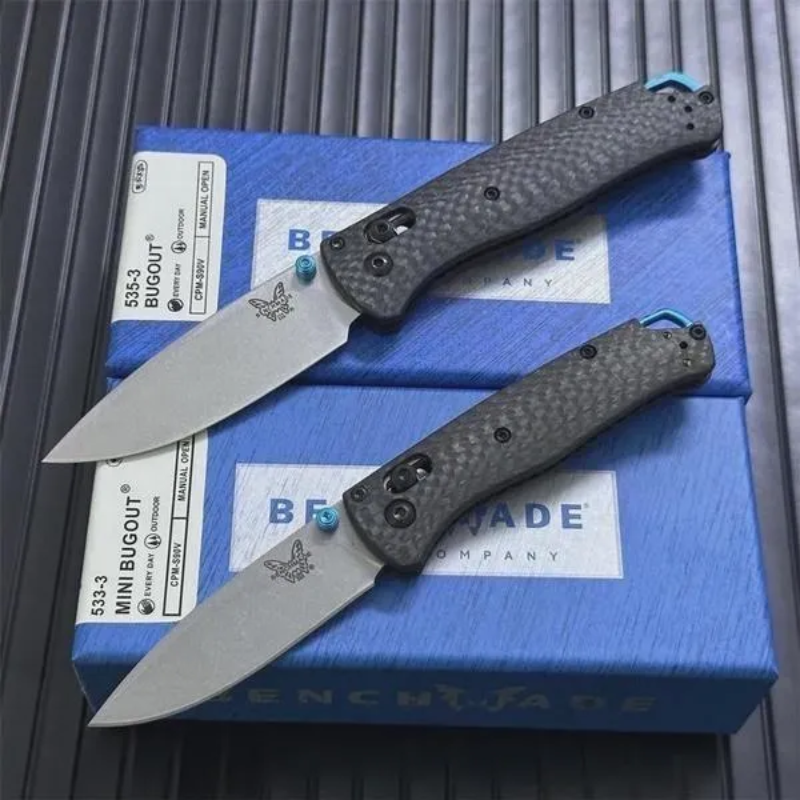 Benchmade Carbon Fiber Handles 535-3 MINITool 535CF For Outdoor Hunting -Higo Hunt™