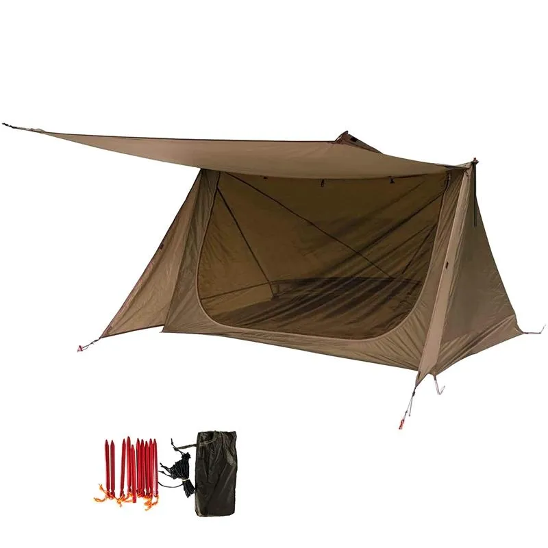 3 Season Double Person Camping Tent Ultralight Nylon Shelter Baker Tent for Hunting Hiking