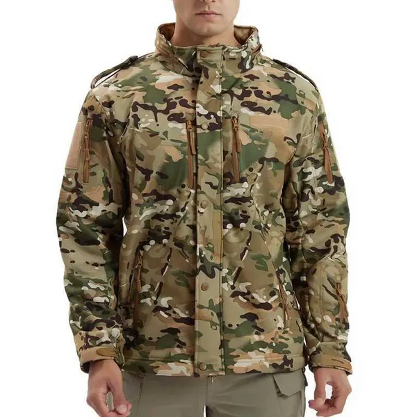 Outdoor Jacket Mens waterproof Fleece Coat Hooded - Higo Hunt™