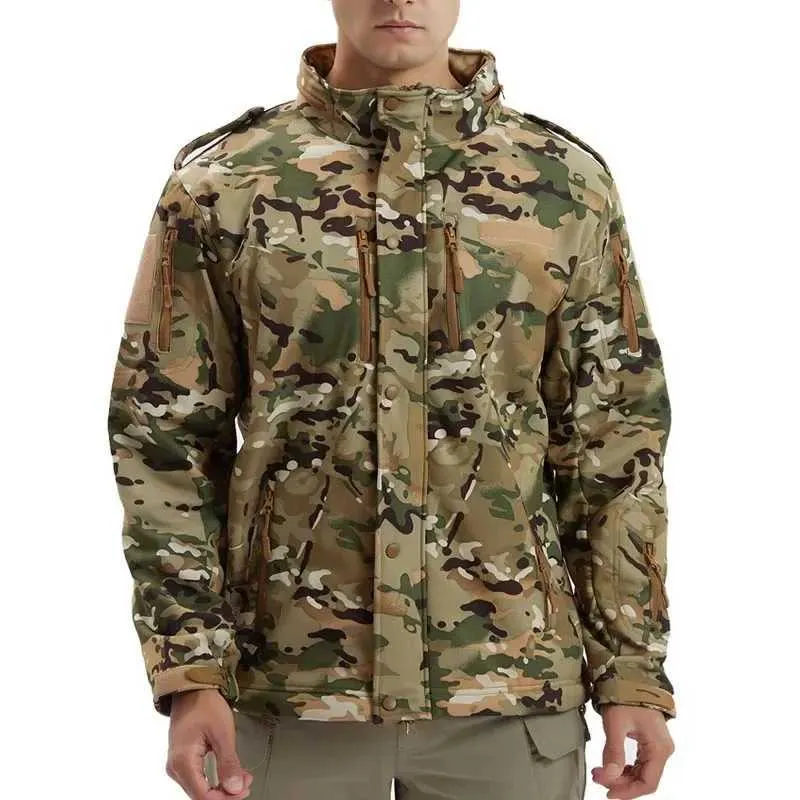 Outdoor Jacket Mens waterproof Fleece Coat Hooded - Higo Hunt™